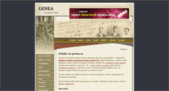 Desktop Screenshot of genea.cz