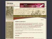 Tablet Screenshot of genea.cz